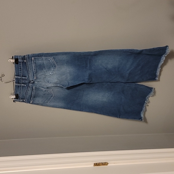 Frame Denim Crop Wide Leg Jeans - Picture 3 of 8